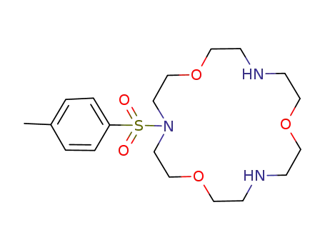 Molecular Structure of 78600-10-9 (N-p-toluenesulfonyl-1-trioxa-4,10,16-triaza-1,7,13-cyclooctadecane)
