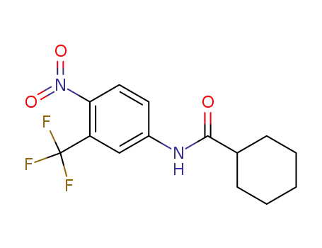 Molecular Structure of 13312-07-7 (N-(4-nitro-3-(trifluoromethyl)phenyl)cyclohexanecarboxamide)