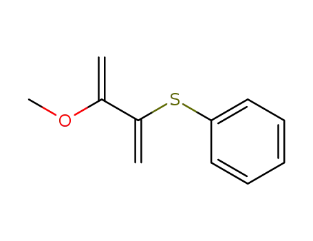 Molecular Structure of 60603-16-9 (Benzene, [(2-methoxy-1-methylene-2-propenyl)thio]-)