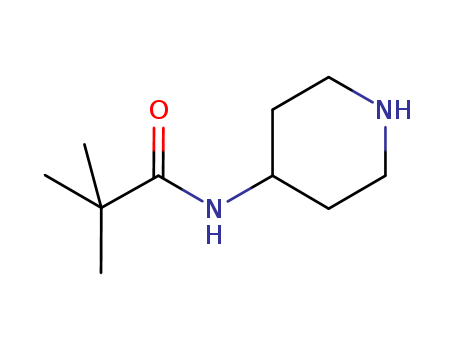 Molecular Structure of 199786-25-9 (Propanamide, 2,2-dimethyl-N-4-piperidinyl-)