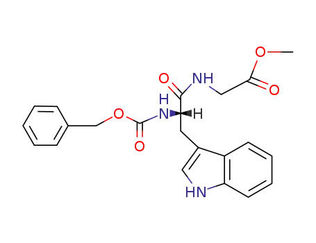 Molecular Structure of 4910-50-3 (Glycine, N-[N-[(phenylmethoxy)carbonyl]-L-tryptophyl]-, methyl ester)
