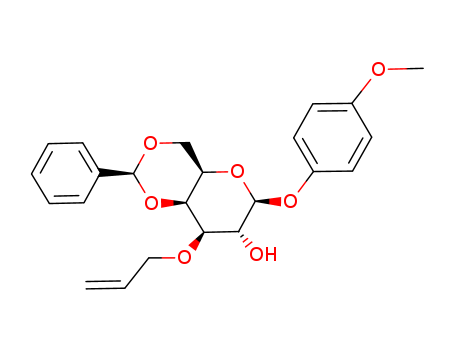 400091-05-6,4-METHOXYPHENYL 3-O-ALLYL-4,6-O-BENZYLIDENE-BETA-D-GALACTOPYRANOSIDE,b-D-Galactopyranoside,4-methoxyphenyl 4,6-O-[(S)-phenylmethylene]-3-O-2-propenyl- (9CI)