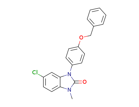 1,3-DIHYDRO-5-CHLORO-1-METHYL-3-(4-(PHENYLMETHOXY)PHENYL)-2H-BENZIMIDA ZOL-2-ONE