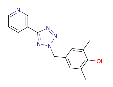 104186-22-3,2,6-dimethyl-4-{[5-(pyridin-3-yl)-2H-tetrazol-2-yl]methyl}phenol,