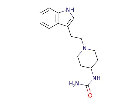 Molecular Structure of 56417-17-5 (Urea, [1-[2-(1H-indol-3-yl)ethyl]-4-piperidinyl]-)