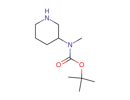 Molecular Structure of 172478-01-2 (3-N-BOC-3-(METHYLAMINO)PIPERIDINE)