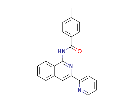 Molecular Structure of 112575-49-2 (Benzamide, 4-methyl-N-[3-(2-pyridinyl)-1-isoquinolinyl]-)