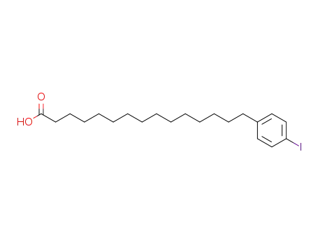Molecular Structure of 80479-93-2 (15-(4-IODOPHENYL)PENTADECANOIC ACID)