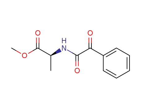 Molecular Structure of 79546-42-2 (L-Alanine, N-(oxophenylacetyl)-, methyl ester)
