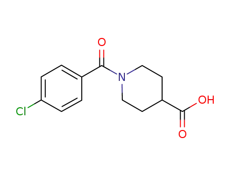 Molecular Structure of 379724-54-6 (1-(4-Chloro-benzoyl)-piperidine-4-carboxylic acid)