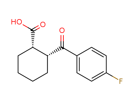 Cyclohexanecarboxylicacid, 2-(4-fluorobenzoyl)-, cis- (9CI)