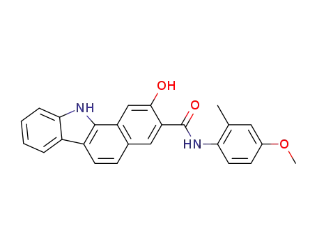 Molecular Structure of 5840-22-2 (2-Hydroxy-N-(4-methoxy-2-methylphenyl)-11H-benzo[a]carbazole-3-carboxamide)
