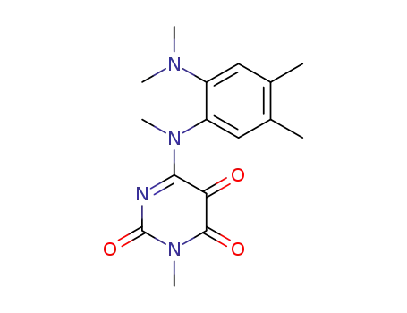 Molecular Structure of 79854-08-3 (2,4,5(3H)-Pyrimidinetrione,
6-[[2-(dimethylamino)-4,5-dimethylphenyl]methylamino]-3-methyl-)