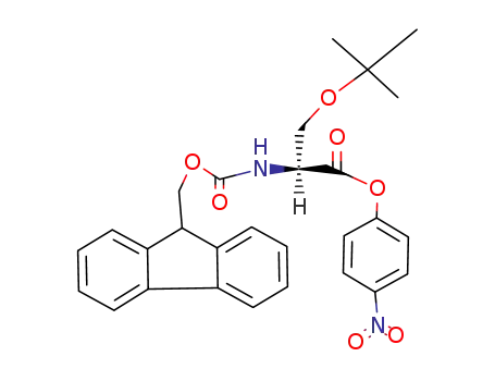 Molecular Structure of 71989-34-9 (L-Serine, O-(1,1-dimethylethyl)-N-[(9H-fluoren-9-ylmethoxy)carbonyl]-,
4-nitrophenyl ester)