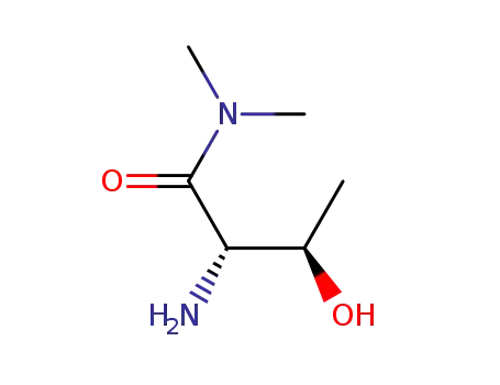 Molecular Structure of 777021-86-0 (Butanamide, 2-amino-3-hydroxy-N,N-dimethyl-, [R-(R*,S*)]- (9CI))