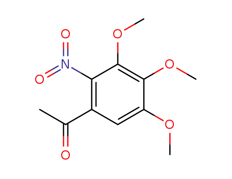 Molecular Structure of 54173-39-6 (1-(3,4,5-Trimethoxy-2-nitrophenyl)ethanone)