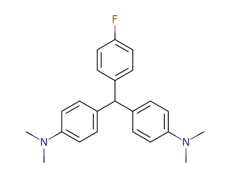 Molecular Structure of 3110-14-3 (Benzenamine, 4,4'-[(4-fluorophenyl)methylene]bis[N,N-dimethyl-)