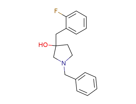 1-benzyl-3-(2-fluorobenzyl)-3-pyrrolidinol