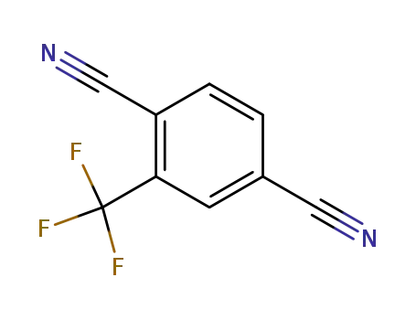 Molecular Structure of 1483-44-9 (2,5-DICYANOBENZOTRIFLUORIDE)