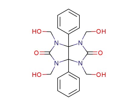 1,3,4,6-tatrakis(hydroxymethyl)tetrahydro-3a,6a-diphenylimidazo<4,5-d>imidazole-2,5(1H,3H)-dione