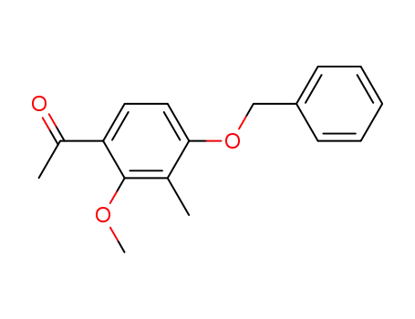 Molecular Structure of 118824-96-7 (4'-BENZYLOXY-2'-METHOXY-3'-METHYLACETOPHENONE)