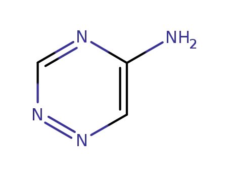 Molecular Structure of 822-69-5 (1,2,4-Triazin-5-amine)