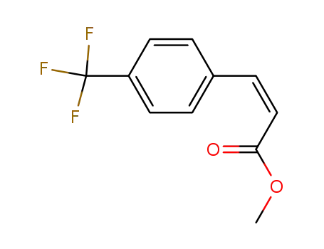 Molecular Structure of 101934-50-3 (2-Propenoic acid, 3-[4-(trifluoromethyl)phenyl]-, methyl ester, (Z)-)