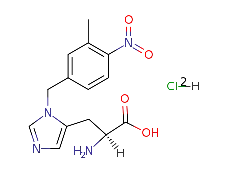 Molecular Structure of 114787-84-7 (3-(3-METHYL-4-NITROBENZYL)-L-HISTIDINE)