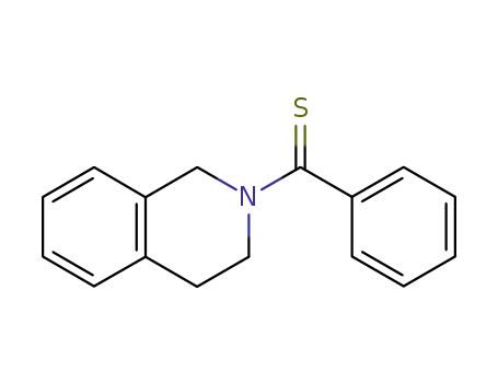 Molecular Structure of 122709-96-0 ((3,4-dihydroisoquinoline-2(1H)-yl)(phenyl)methanethione)