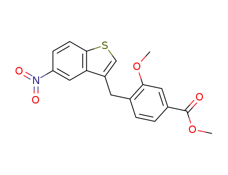 methyl 3-methoxy-4-<(5-nitrobenzo<b>thien-3-yl)methyl>benzoate