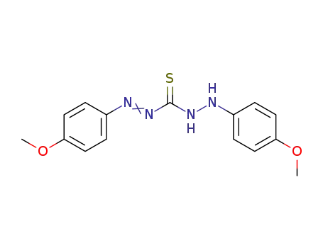 Molecular Structure of 2502-94-5 (3-[(4-methoxyphenyl)amino]-1-(4-methoxyphenyl)imino-thiourea)