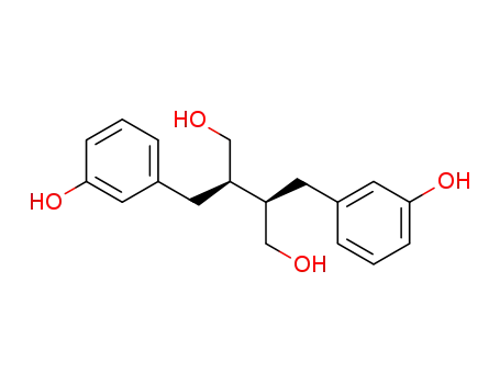 Molecular Structure of 76543-16-3 (2,3-bis(3'-hydroxybenzyl)butane-1,4-diol)