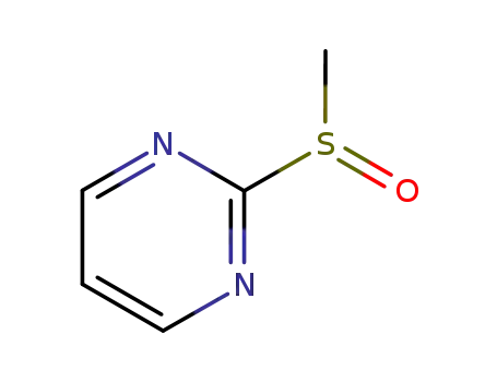 Molecular Structure of 14080-19-4 (Pyrimidine, 2-(methylsulfinyl)- (8CI,9CI))