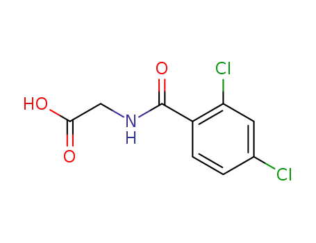 Molecular Structure of 7554-79-2 ((2,4-DICHLORO-BENZOYLAMINO)-ACETIC ACID)
