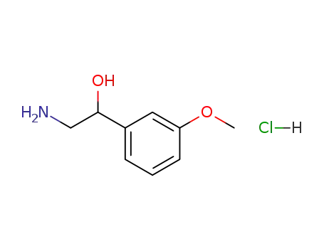 Molecular Structure of 53517-14-9 (2-AMINO-1-(3-METHOXY-PHENYL)-ETHANOL HCL)