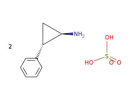 Molecular Structure of 13492-01-8 (TRANS-2-PHENYLCYCLOPROPYLAMINE HEMISULFATE SALT)