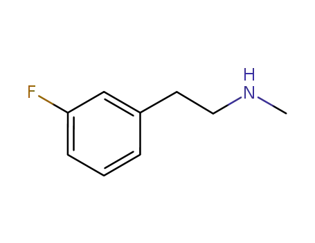 Molecular Structure of 515137-48-1 (Benzeneethanamine, 3-fluoro-N-methyl- (9CI))