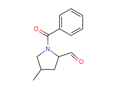 2-Pyrrolidinecarboxaldehyde, 1-benzoyl-4-methyl-