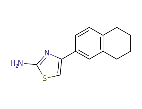 Molecular Structure of 87999-04-0 (4-(5,6,7,8-TETRAHYDRO-NAPHTHALEN-2-YL)-THIAZOL-2-YLAMINE)