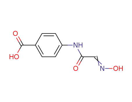 Molecular Structure of 17122-78-0 (4-{[(2E)-2-(HYDROXYIMINO)ETHANOYL]AMINO}BENZOIC ACID)