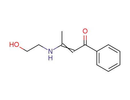 Molecular Structure of 65271-13-8 (3-(2-hydroxyethyl)amino-1-phenyl-2-butene-1-one)