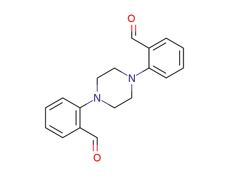 Molecular Structure of 112253-19-7 (Benzaldehyde, 2,2'-(1,4-piperazinediyl)bis-)