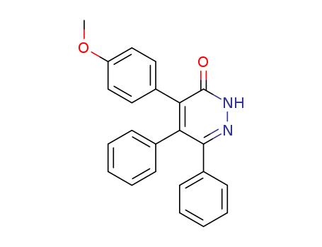 3(2H)-Pyridazinone,4-(4-methoxyphenyl)-5,6-diphenyl- cas  28506-40-3