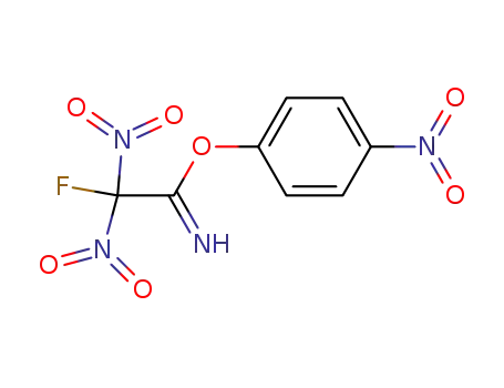 Molecular Structure of 75767-62-3 (p-nitrophenyl fluorodinitroacetimidate)