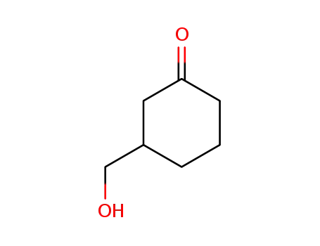 Molecular Structure of 32916-58-8 (3-(Hydroxymethyl)cyclohexanone)