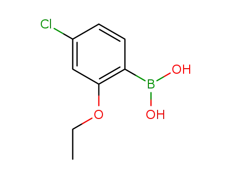 Molecular Structure of 850568-80-8 ((4-CHLORO-2-ETHOXYPHENYL)BORONIC ACID)