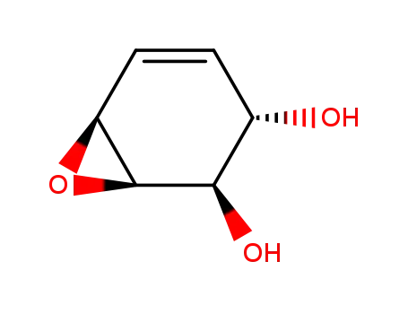 Molecular Structure of 121153-48-8 ((1R,2R,3S,6S)-7-oxabicyclo[4.1.0]hept-4-ene-2,3-diol)
