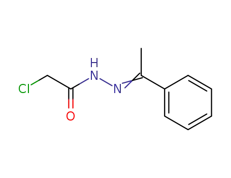 Molecular Structure of 29043-57-0 (Acetic acid, 2-chloro-,2-(1-phenylethylidene)hydrazide)