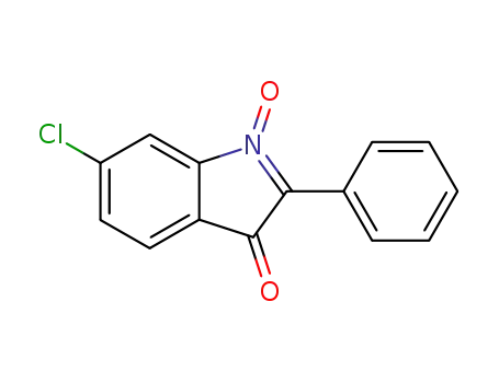 Molecular Structure of 74625-87-9 (3H-Indol-3-one, 6-chloro-2-phenyl-, 1-oxide)