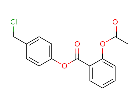 Molecular Structure of 410071-22-6 (2-(Acetyloxy)benzoic Acid 4-(ChloroMethyl)phenyl Ester)